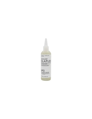 Olaplex Intensive Bond Building Hair Treatment No 0 in 155ml jar, from Jag Couture London New York, with glossy hair and product label.