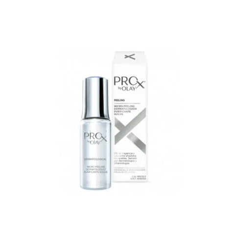 Olay Prox Micro-Peeling Purifying Night cream in 40ml jar, designed for skin renewal and deep cleansing by Jag Couture London New York