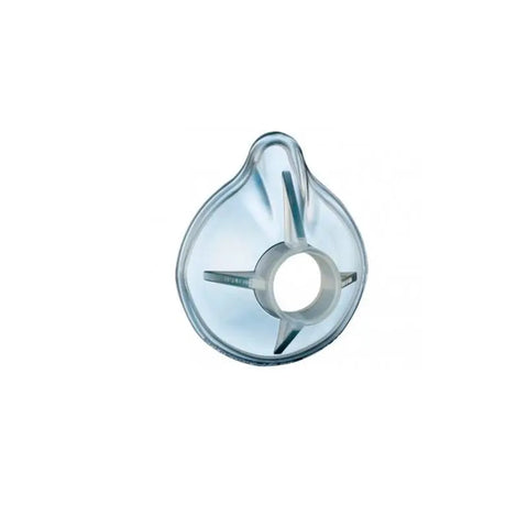 Optichamber inhalation mask for adults by Jag Couture London New York, shown in a clear image on a white background.