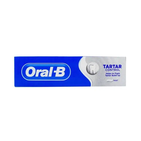 Oral-B Tartar Mint Toothpaste in a 100ml tube, featuring fresh mint flavor, branded by Jag Couture London New York.