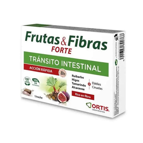 Ortis Fruit & Fibre Forte 12 cubes by Jag Couture London - New York, showing colorful fruit and fibre-filled snack cubes.