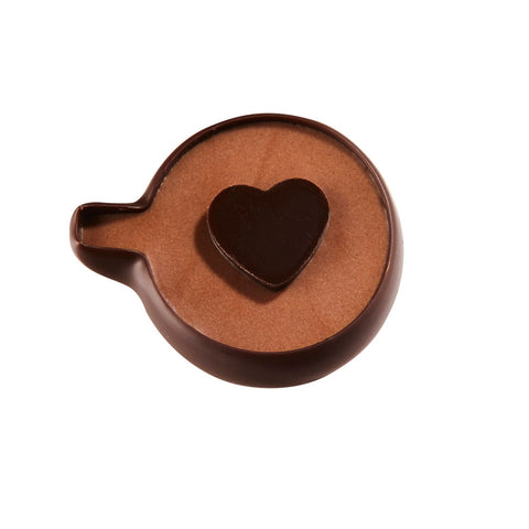 Italian coffee-flavored chocolate ganache with amaretto, 13g, by Jag Couture London featuring milk chocolate coating.