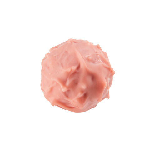 Blush pink Sigyn chocolate with Marc de Champagne-flavored dark ganache by Jag Couture London, 13g.