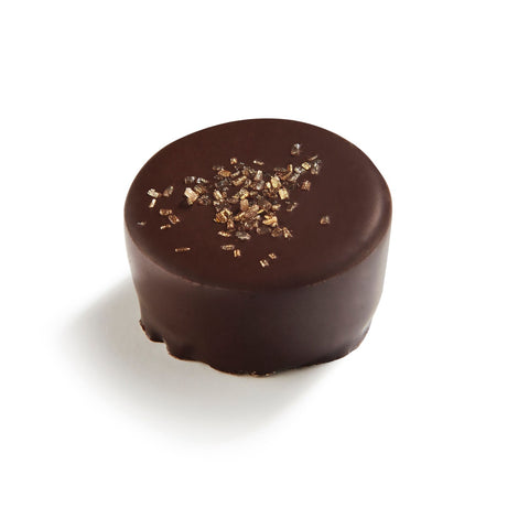 Dark chocolate pralet by Jag Couture London, featuring a rich dark chocolate ganache in a 14.9g size.