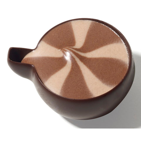Dark chocolate coffee praline by Jag Couture London New York, Betty 13g, showing a close-up of the delicious chocolate treat.
