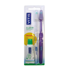 Pack Vitis Soft Toothbrush 2U Vitis Toothpaste 15ml Free Jag Couture London - New York