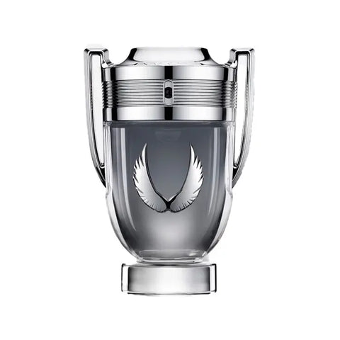 Paco Rabanne Invictus Platinum Eau de Perfume spray 200ml with sleek bottle and silver accents, captured on a neutral background.