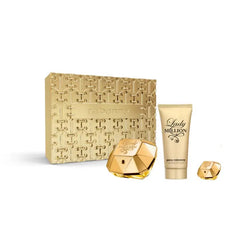 Paco Rabanne Lady Million Eau De Perfume Spray 80ml Set 3 Pieces Jag Couture London - New York