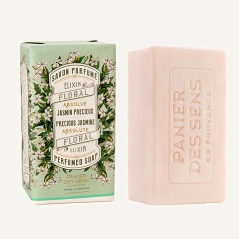 Panier Des Sens Elixir Floral Jasmine scented soap bar, beautifully wrapped, from Jag Couture London New York.