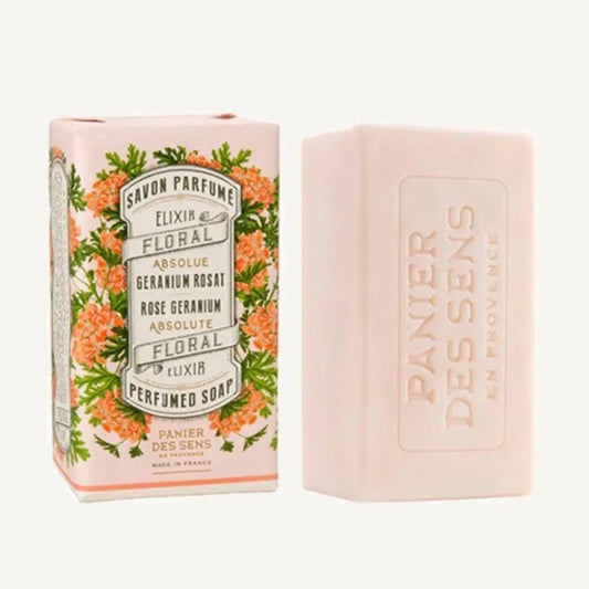 Panier Des Sens Elixir Floral Rose Geranium Jabon Perfumado 150g Jag Couture London - New York