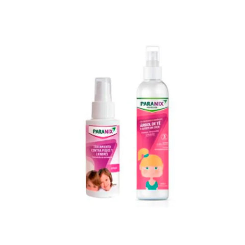 Two 100ml bottles of Paranix lice spray by Jag Couture London New York, showing the product packaging and spray nozzle.