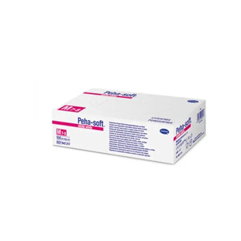 White Peha-Soft nitrile gloves from Jag Couture London New York, showing a box of 200 disposable gloves for medical or industrial use.