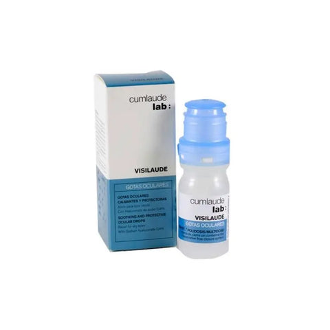 Pharmadiet Visilaude eye drops with sodium hyaluronate 0.4% in a 10ml bottle, designed for eye moisture and comfort.