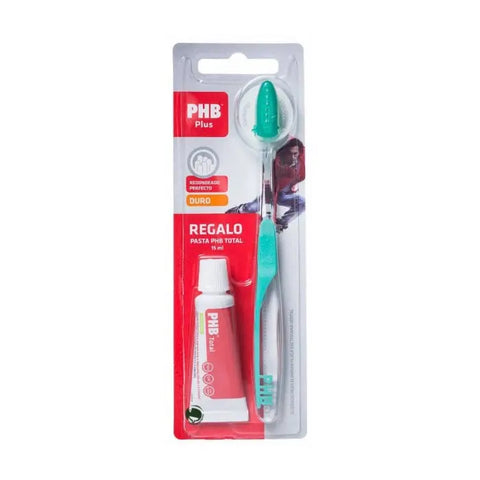 Set of two Phb hard adult toothbrushes with 15ml toothpaste tubes by Jag Couture London and New York.