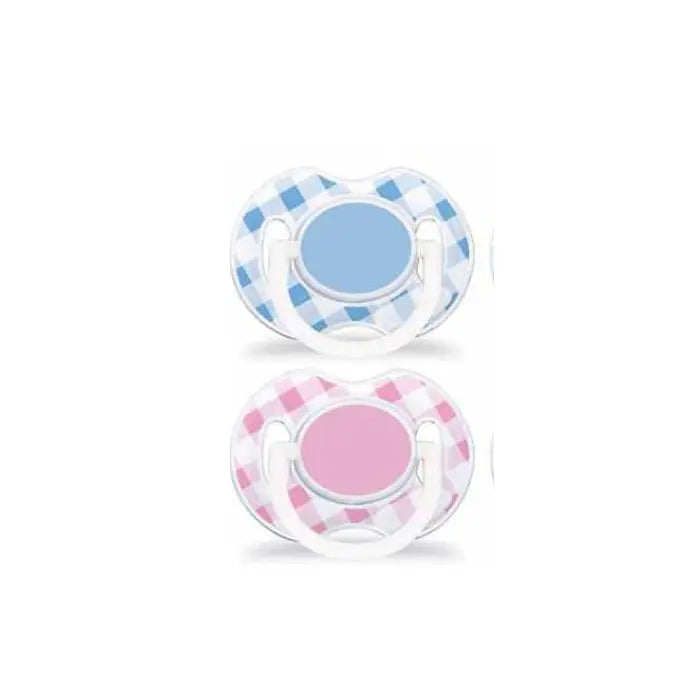 Philips Avent Decorated Soother Checkered 0-6m 2und Jag Couture London - New York