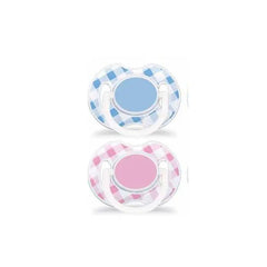 Philips Avent Decorated Soother Checkered 0-6m 2und Jag Couture London - New York