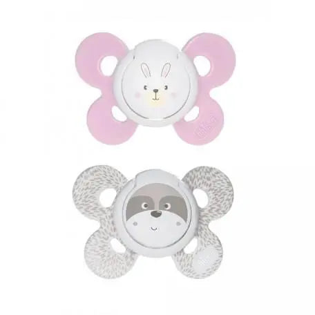 Jag Couture London - New York Physio Comfort Chupete De Silicona Para Niña 0-6 Meses 2 Unidades Chicco