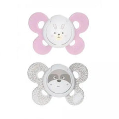 Jag Couture London - New York Physio Comfort Chupete De Silicona Para Niña 0-6 Meses 2 Unidades Chicco