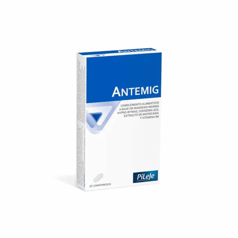Pileje Antemig 20 tablets in a blister pack, a dietary supplement by Jag Couture London - New York.
