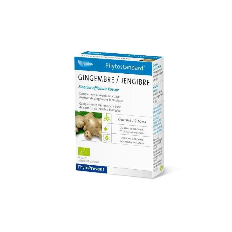 Pileje Phytoprevent Phytostandard Ginger 20 Glules Jag Couture London - New York