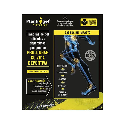 Jag Couture London-New York Plantigel Sport insoles, size 35-38, with gel cushioning for comfortable athletic support.