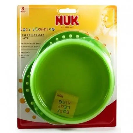 Easy Learning Nuk plate with lid from Jag Couture London New York, featuring colorful design for children’s meals.