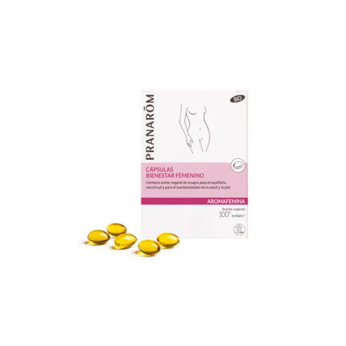 Pranarom Aromafemina Women's Welfare Evening Primrose 30 Capsules Jag Couture London - New York
