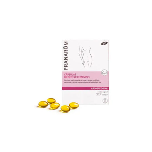 Pranarom Aromafemina Women's Welfare Evening Primrose 30 Capsules Jag Couture London - New York