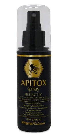 Prisma Nat Spray Apitox 100ml by Jag Couture London New York, a natural bee venom spray in a clear 100ml bottle.