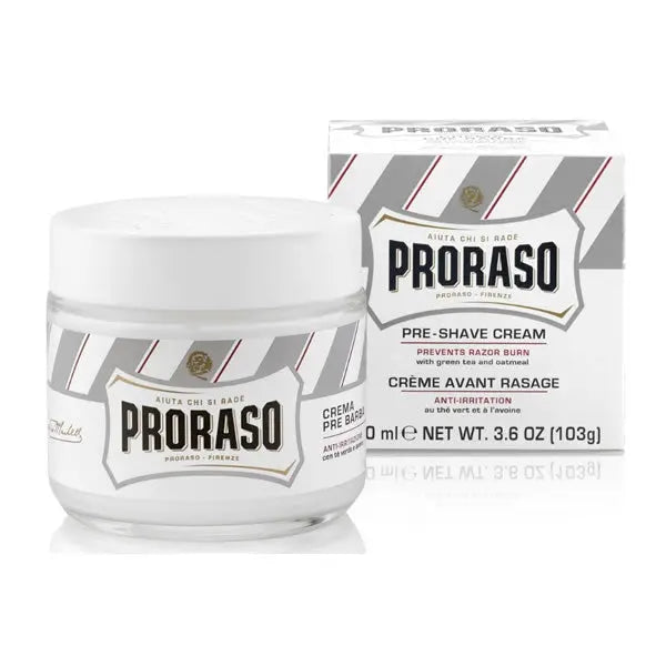 Proraso white Pre Shave Cream Sensitive Skin 100ml Jag Couture London - New York