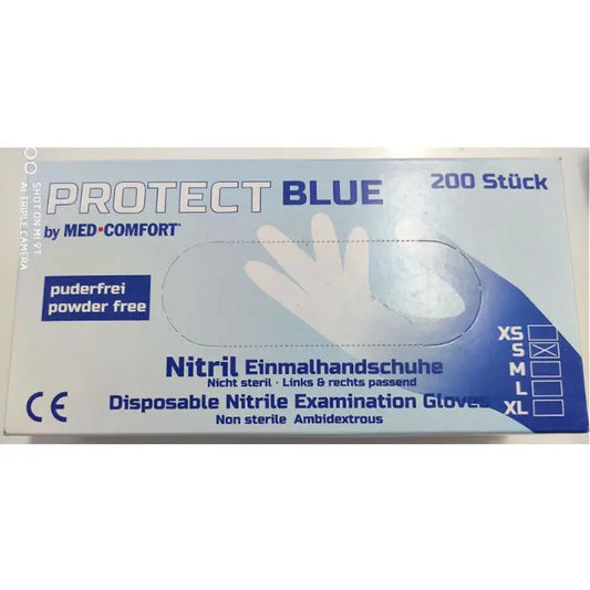 Protect Blue Guantes de Nitrilo 200 unidades talla S Jag Couture London - New York