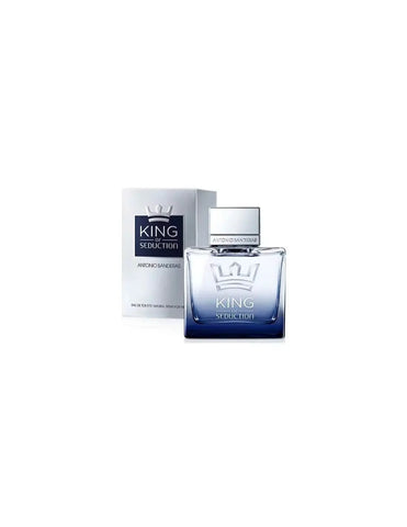 Puig A Banderas King of Seduction Man EDT spray 100ml bottle with sleek design, displayed on a neutral background.