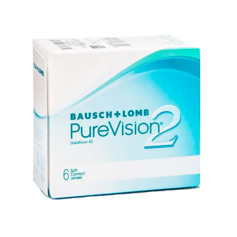 PureVision visibility tinted contact lenses in -0.75 power, BC 86, 6-pack, by Jag Couture London New York.