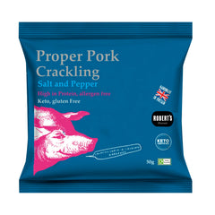 Proper Pork Crackling flavoured with salt and pepper - VAT FREE