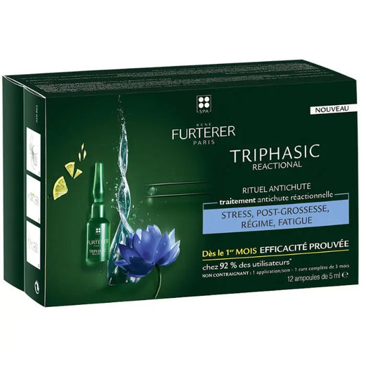 Rene Furterer Triphasic Reactional Treatment Anti Hair Loss 12x5ml Jag Couture London - New York