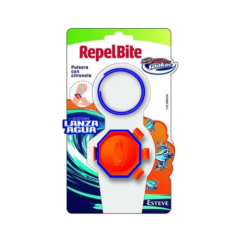 Jag Couture London-New York citronella bite bracelet with integrated water lance super soaker, designed to repel insects and for outdoor fun.