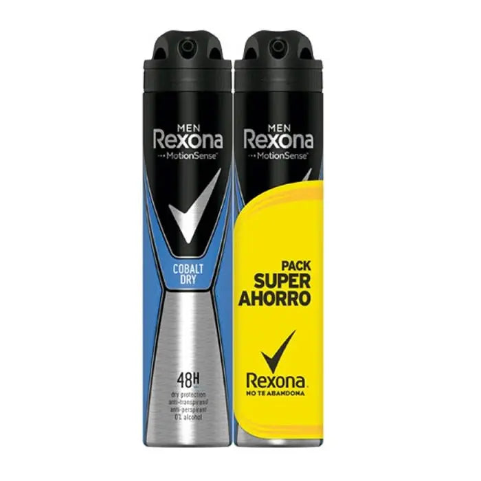Rexona Men Motion Sense Cobalt Dry Deodorant Spray 2x200ml Jag Couture London - New York