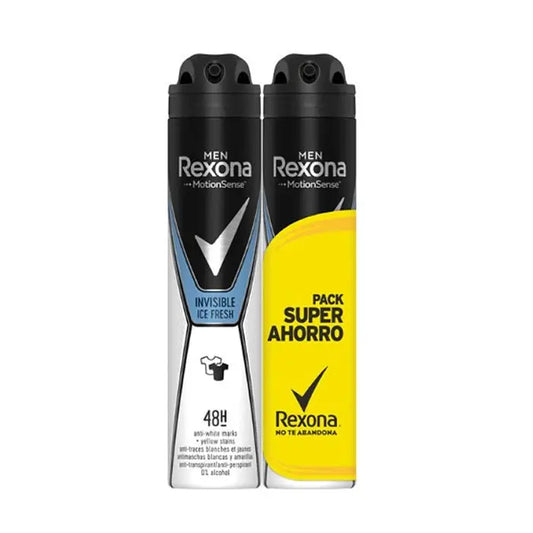 Rexona Men Motion Sense Invisible Ice Fresh Deodorant Spray 2x200ml Jag Couture London - New York