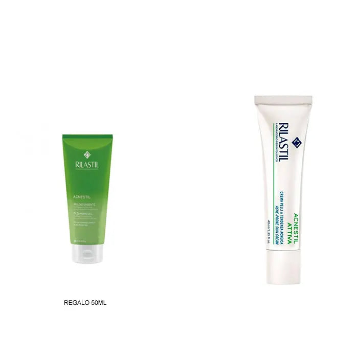 Rilastil Acnestil Attiva Anti-Imperfection Cream 40ml Set 2 Pieces Jag Couture London - New York