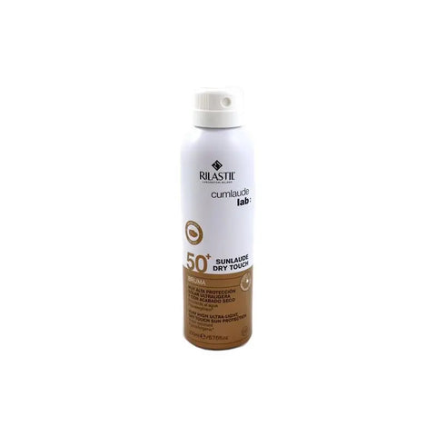 Rilastil Sunlaude SPF50 dry touch sunscreen in a tube, designed for sun protection and matte finish, by Jag Couture London New York