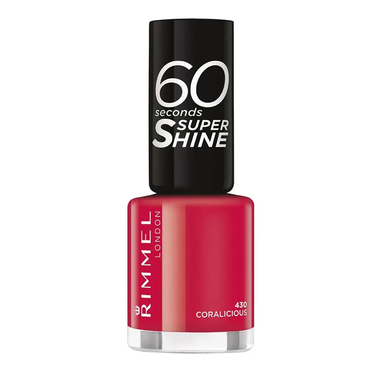 Rimmel London 60 Seconds Super Shine Nail Lacquer 430 Coralicious Jag Couture London - New York