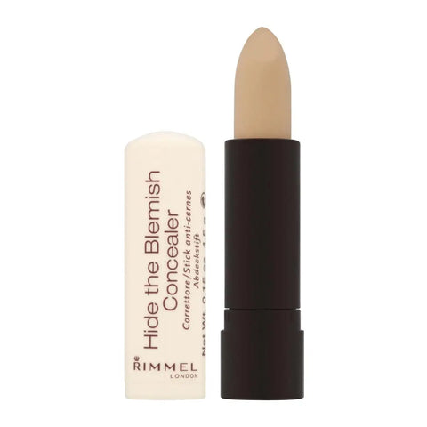 Rimmel London Hide The Blemish Concealer 103 with smooth application and natural finish, displayed against a neutral background.