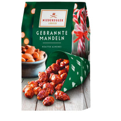 Roasted caramelised almonds in green gift carton Jag Couture London - New York