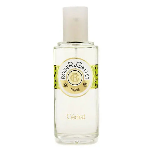 Roger & Gallet Cédrat Fresh Fragrant Water Spray 100ml bottle, featuring citrus scent, displayed on a clean background.