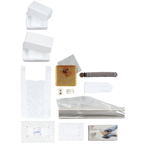 Clear cellophane roll by Jag Couture London New York, 60cm x 300m, showing the transparent, glossy wrapping material.