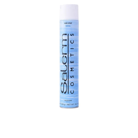 Salerm Cosmetics Normal Hair Spray in a 1000ml bottle, with branding from Jag Couture London New York.