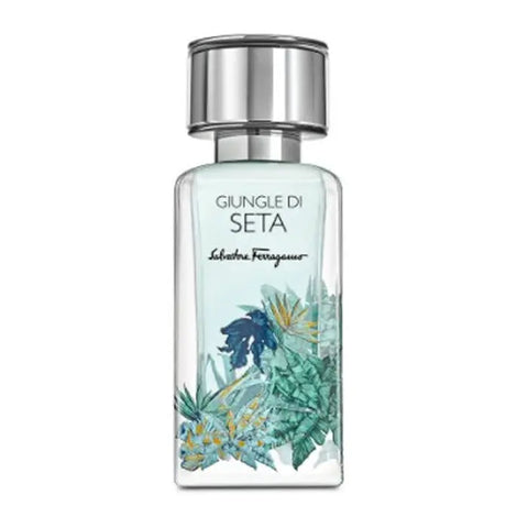 Salvatore Ferragamo Jungle Di Seta Eau De Parfum spray in 100ml bottle, elegant packaging, luxurious fragrance.