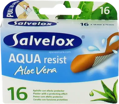 Salvelox Aqua Resist Aloe Vera Adhesive Dressing 16 Uts Jag Couture London - New York