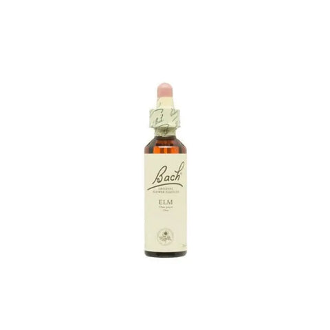 Santiveri Bach Elm 10ml herbal remedy bottle with label, used for emotional balance, by Jag Couture London New York.