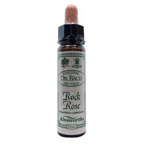 Santiveri Bach Rock Rose 10ml herbal remedy bottle with dropper, displayed against a neutral background.